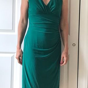 Jade green sleeveless dress